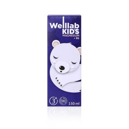 БАД с магнием для детей WELLLAB KIDS MAGNESIUM + B6, 150 мл